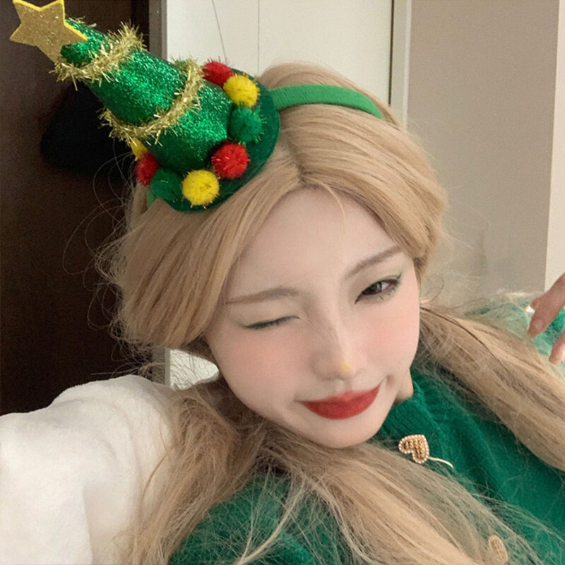 Χριστουγεννιάτικες κορδέλες χριστουγεννιάτικου κεφαλιού Αστεία καπέλο Santa Legs Καπέλο χριστουγεννιάτικο δέντρο Καπέλα κεφαλής για ενήλικες Παιδικά προμήθειες για πρωτοχρονιάτικο πάρτι