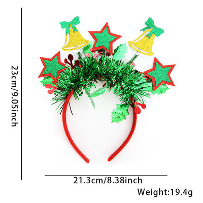 Πρωτοχρονιά 2025 Αριθμός κεφαλόδεσμοι Χριστουγεννιάτικες διακοσμήσεις, πολύχρωμες κορδέλες κεφαλής, κορδέλες κεφαλής από άλκες και χιονάνθρωπος, διακοσμήσεις για χριστουγεννιάτικο πάρτι
