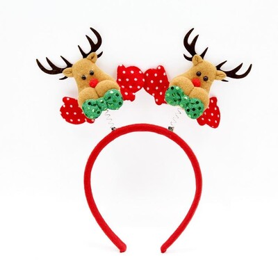 Χριστουγεννιάτικες κορδέλες χαριτωμένα Reindeer Antlers Xmas Tree Γυαλιά Σκελετός για Παιδιά Ενήλικες Δώρο Noel Navidad νέο έτος Photo Booth