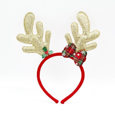 Χριστουγεννιάτικες κορδέλες χαριτωμένα Reindeer Antlers Xmas Tree Γυαλιά Σκελετός για Παιδιά Ενήλικες Δώρο Noel Navidad νέο έτος Photo Booth