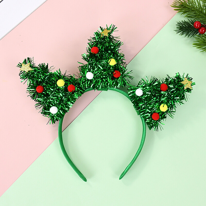 Božićno drvce Pokrivalo za glavu Obruč Dječja traka za glavu Sretan božićni dekor Božićni novogodišnji festival Party Natal Navidad Sretna Nova 2025.