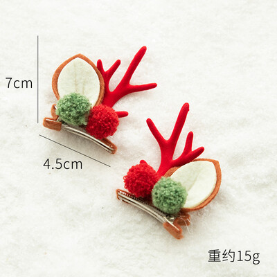 Naujųjų metų Kalėdų galvos apdangalas Plaukų segtukas Plaukų lankelis Vaikams Suaugusiems Merginoms Vaikų Galvos juostos Plaukų Priedai Briedžio sniego senio Cosplay galvos apdangalai