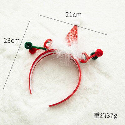 Naujųjų metų Kalėdų galvos apdangalas Plaukų segtukas Plaukų lankelis Vaikams Suaugusiems Merginoms Vaikų Galvos juostos Plaukų Priedai Briedžio sniego senio Cosplay galvos apdangalai