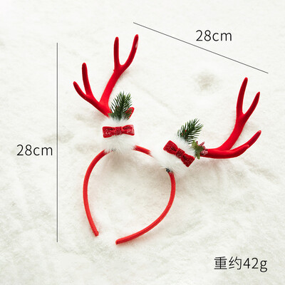 Naujųjų metų Kalėdų galvos apdangalas Plaukų segtukas Plaukų lankelis Vaikams Suaugusiems Merginoms Vaikų Galvos juostos Plaukų Priedai Briedžio sniego senio Cosplay galvos apdangalai