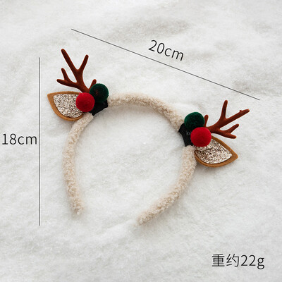 Naujųjų metų Kalėdų galvos apdangalas Plaukų segtukas Plaukų lankelis Vaikams Suaugusiems Merginoms Vaikų Galvos juostos Plaukų Priedai Briedžio sniego senio Cosplay galvos apdangalai