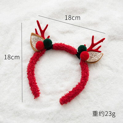 Naujųjų metų Kalėdų galvos apdangalas Plaukų segtukas Plaukų lankelis Vaikams Suaugusiems Merginoms Vaikų Galvos juostos Plaukų Priedai Briedžio sniego senio Cosplay galvos apdangalai