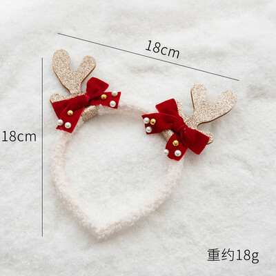 Naujųjų metų Kalėdų galvos apdangalas Plaukų segtukas Plaukų lankelis Vaikams Suaugusiems Merginoms Vaikų Galvos juostos Plaukų Priedai Briedžio sniego senio Cosplay galvos apdangalai