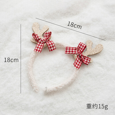 Naujųjų metų Kalėdų galvos apdangalas Plaukų segtukas Plaukų lankelis Vaikams Suaugusiems Merginoms Vaikų Galvos juostos Plaukų Priedai Briedžio sniego senio Cosplay galvos apdangalai