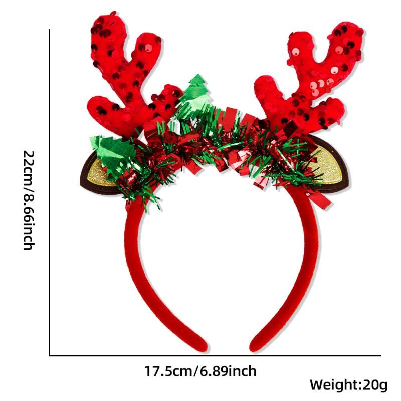 Karácsonyi fejpánt gyerekeknek felnőtt Mikulás Elk Xmax fa hajkiegészítők fotó kellékek karácsonyi dekoráció 2024 újévi ajándékok