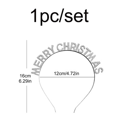 Crăciun Fericit bentita cu litere accesorii decorative pentru păr rochie toci 1 set 1 bucată.