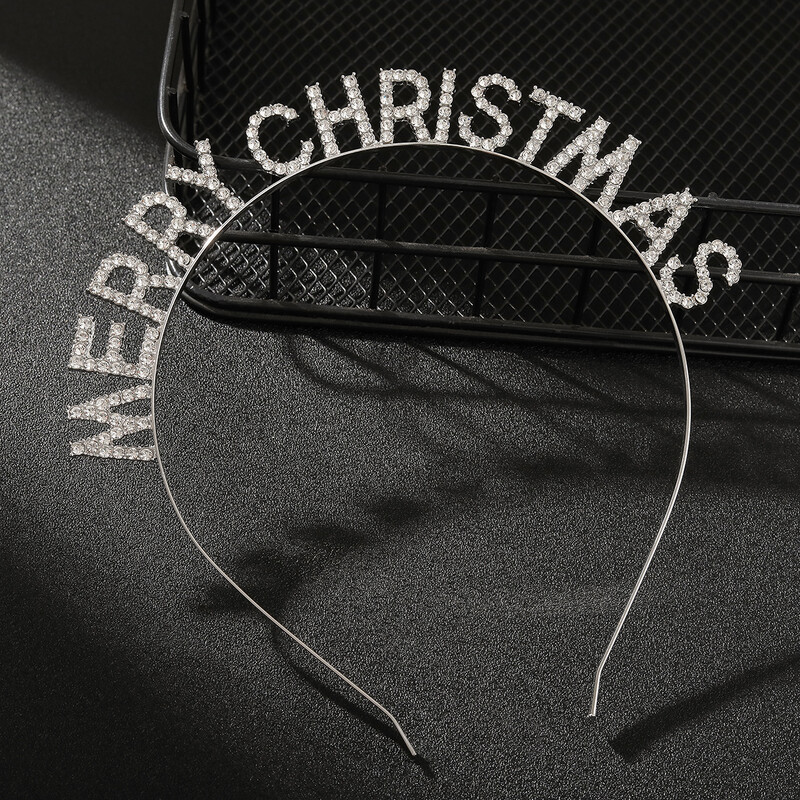 Crăciun Fericit bentita cu litere accesorii decorative pentru păr rochie toci 1 set 1 bucată.