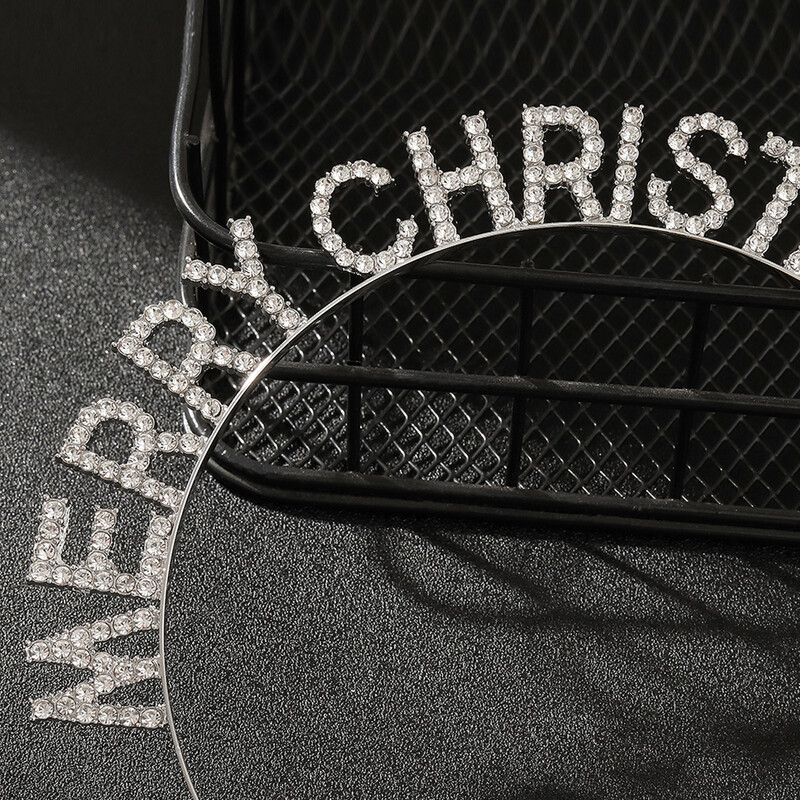 Crăciun Fericit bentita cu litere accesorii decorative pentru păr rochie toci 1 set 1 bucată.