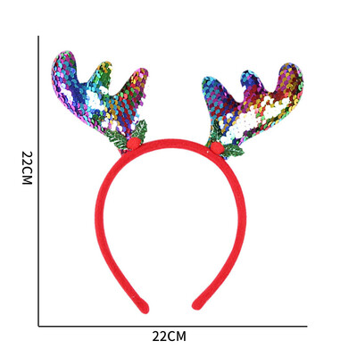 Karácsonyi fejpánt Mikulás hóember jávorszarvas hajpánt karácsonyfa szarvas szarv fejfedő Boldog karácsonyi parti dekoráció újévi ajándék ajándék