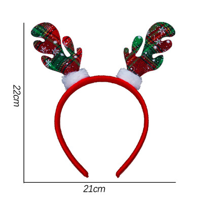 Karácsonyi fejpánt Mikulás hóember jávorszarvas hajpánt karácsonyfa szarvas szarv fejfedő Boldog karácsonyi parti dekoráció újévi ajándék ajándék