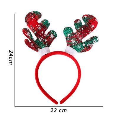 Karácsonyi fejpánt Mikulás hóember jávorszarvas hajpánt karácsonyfa szarvas szarv fejfedő Boldog karácsonyi parti dekoráció újévi ajándék ajándék