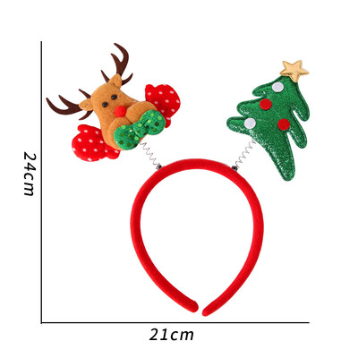 Karácsonyi fejpánt Mikulás hóember jávorszarvas hajpánt karácsonyfa szarvas szarv fejfedő Boldog karácsonyi parti dekoráció újévi ajándék ajándék