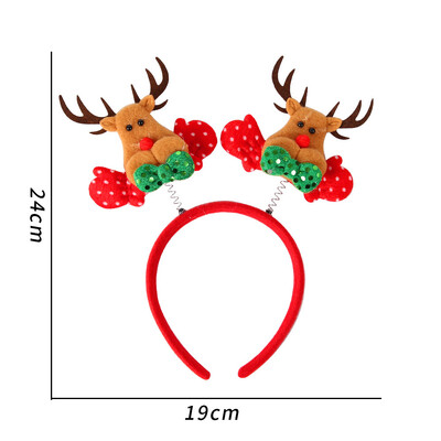 Karácsonyi fejpánt Mikulás hóember jávorszarvas hajpánt karácsonyfa szarvas szarv fejfedő Boldog karácsonyi parti dekoráció újévi ajándék ajándék