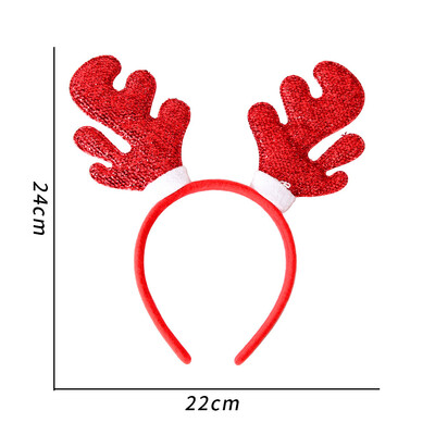 Karácsonyi fejpánt Mikulás hóember jávorszarvas hajpánt karácsonyfa szarvas szarv fejfedő Boldog karácsonyi parti dekoráció újévi ajándék ajándék