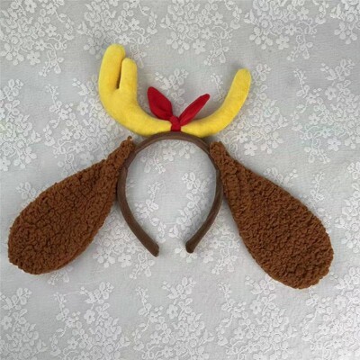 Χριστουγεννιάτικες κεφαλόδεσμες για γυναίκες, κορδέλες από ελαφάκι, χαριτωμένες φουρκέτες, χριστουγεννιάτικες κορδέλες από κέρατο ελαφιού