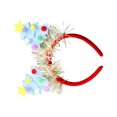 Božićni ukrasi za glavu Obruči za kosu sa šljokicama Božićno drvce Cosplay ukrasi za glavu Ukrasni božićni koluti za kosu za božićnu zabavu