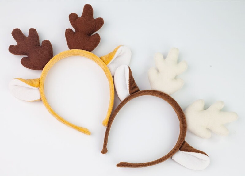 Ziemassvētku galvassega Brieža raga galvassega Aļņa galvas saite Priecīgus Ziemassvētkus saģērbt Flaneļa aļņa ausu raga galvas saite Jaungada matu lente