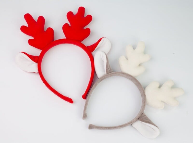 Ziemassvētku galvassega Brieža raga galvassega Aļņa galvas saite Priecīgus Ziemassvētkus saģērbt Flaneļa aļņa ausu raga galvas saite Jaungada matu lente