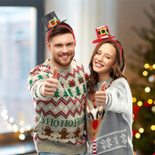 Új karácsonyi fejpánt íj agancsfej csat karácsonyfa hóember fejdísz karácsonyi díszek gyermekbuli kellékek