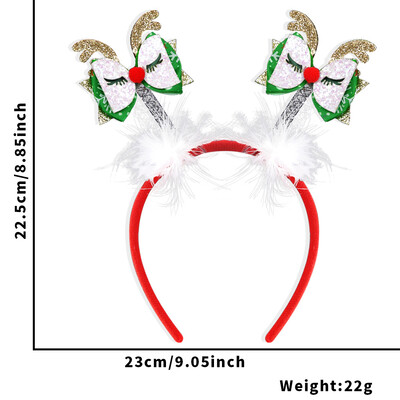 Új karácsonyi fejpánt íj agancsfej csat karácsonyfa hóember fejdísz karácsonyi díszek gyermekbuli kellékek