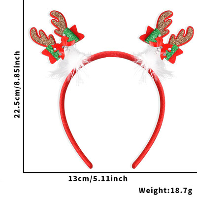 Új karácsonyi fejpánt íj agancsfej csat karácsonyfa hóember fejdísz karácsonyi díszek gyermekbuli kellékek