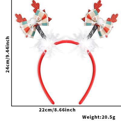 Új karácsonyi fejpánt íj agancsfej csat karácsonyfa hóember fejdísz karácsonyi díszek gyermekbuli kellékek