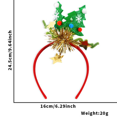 Új karácsonyi fejpánt íj agancsfej csat karácsonyfa hóember fejdísz karácsonyi díszek gyermekbuli kellékek