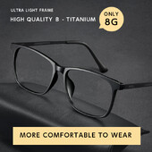 HONGMEI Ultra Light Fashion Square Άνετα μεγάλα γυαλιά οράσεως Pure Titanium Optical Συνταγογραφούμενα Ανδρικά Σκελετοί
