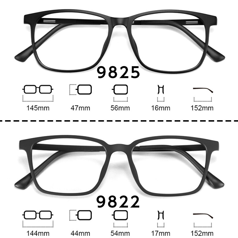 HONGMEI Ultra Light Fashion Square Άνετα μεγάλα γυαλιά οράσεως Pure Titanium Optical Συνταγογραφούμενα Ανδρικά Σκελετοί