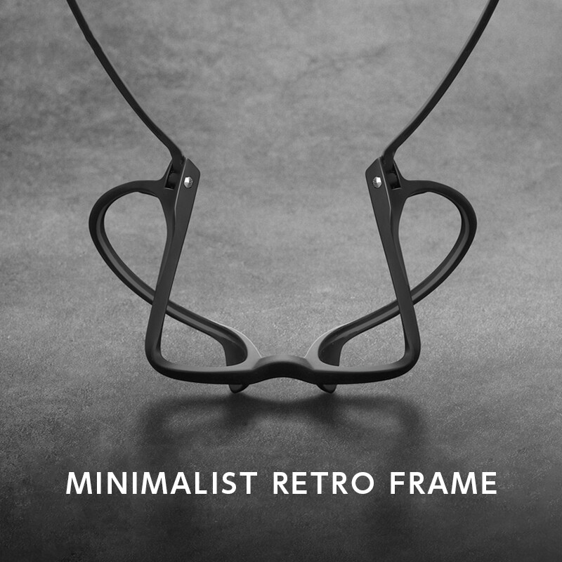 HONGMEI Ultra Light Fashion Square Άνετα μεγάλα γυαλιά οράσεως Pure Titanium Optical Συνταγογραφούμενα Ανδρικά Σκελετοί