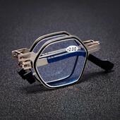 Pielāgojamas salokāmas lasīšanas brilles ar inteliģento tālummaiņas funkciju