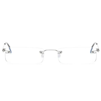 Очки Anti-Blue Rimless Γυαλιά Ανάγνωσης Τετράγωνα Μεταλλικά Πρεσβυωπικά Γυαλιά Οράσεως Ανδρικά Γυαλιά για Όραση +1,0 έως +4,0