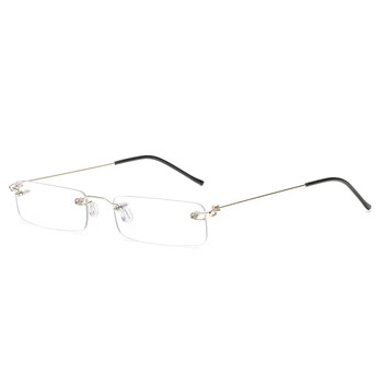 Очки Anti-Blue Rimless Γυαλιά Ανάγνωσης Τετράγωνα Μεταλλικά Πρεσβυωπικά Γυαλιά Οράσεως Ανδρικά Γυαλιά για Όραση +1,0 έως +4,0