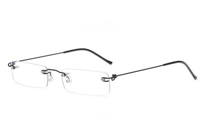 Очки Anti-Mėlyni akiniai be rėmelių skaitymui kvadratiniai metaliniai ikižiūriniai akiniai Akiniai vyriški akiniai regėjimui nuo +1,0 iki +4,0