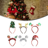 6 db 11x23 cm-es karácsonyi fejpántok Szövet karácsonyfa jávorszarvas agancsok aranyos haj barkácsolás kiegészítők parti kellékek újévi fotó kellékek