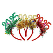 2025 Christmas Headband Happy 2025 New Year Party Head Band Joy Noel 2025 Merry Christmas Party Αξεσουάρ Παιδική μπομπονιέρα