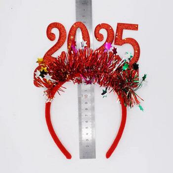 2025 Christmas Headband Happy 2025 New Year Party Head Band Joy Noel 2025 Merry Christmas Party Αξεσουάρ Παιδική μπομπονιέρα