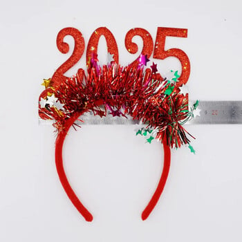 2025 Christmas Headband Happy 2025 New Year Party Head Band Joy Noel 2025 Merry Christmas Party Αξεσουάρ Παιδική μπομπονιέρα