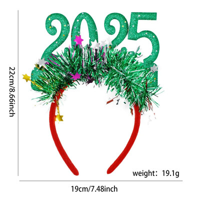 2025 Christmas Headband Happy 2025 New Year Party Head Band Joy Noel 2025 Merry Christmas Party Αξεσουάρ Παιδική μπομπονιέρα