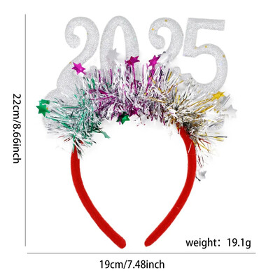 2025 Christmas Headband Happy 2025 New Year Party Head Band Joy Noel 2025 Merry Christmas Party Αξεσουάρ Παιδική μπομπονιέρα