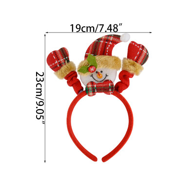 Χριστουγεννιάτικες κορδέλες κεφαλής 1 τμχ για παιδιά Χαριτωμένος Άγιος Χιονάνθρωπος Αλυκές Κέρατα κεφαλής Παιδικά Αξεσουάρ Μαλλιών Χριστουγεννιάτικο Πρωτοχρονιάτικο πάρτι