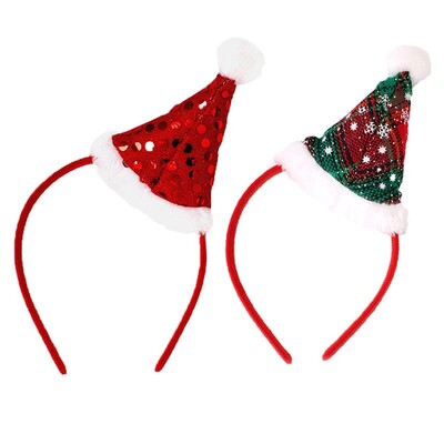 2db/szett Karácsonyi fejpánt karácsonyi kalap dekor Kreatív Aranyos Fesztivál fejpánt Hajkarika Hajkiegészítők Parti kellékek