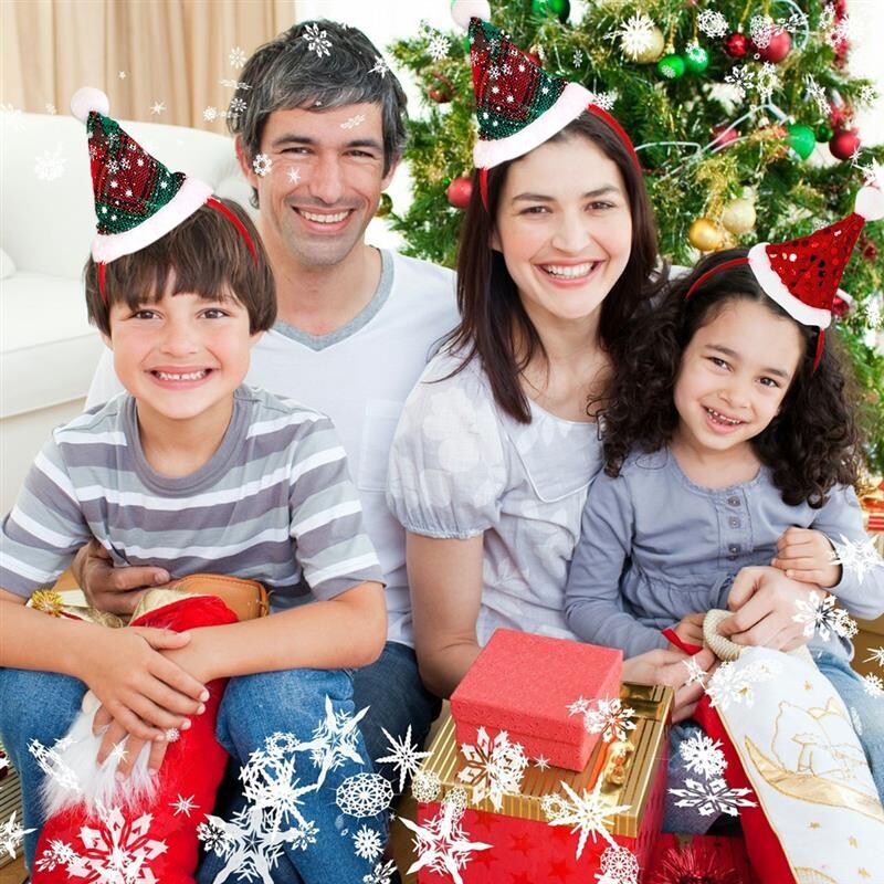 2db/szett Karácsonyi fejpánt karácsonyi kalap dekor Kreatív Aranyos Fesztivál fejpánt Hajkarika Hajkiegészítők Parti kellékek