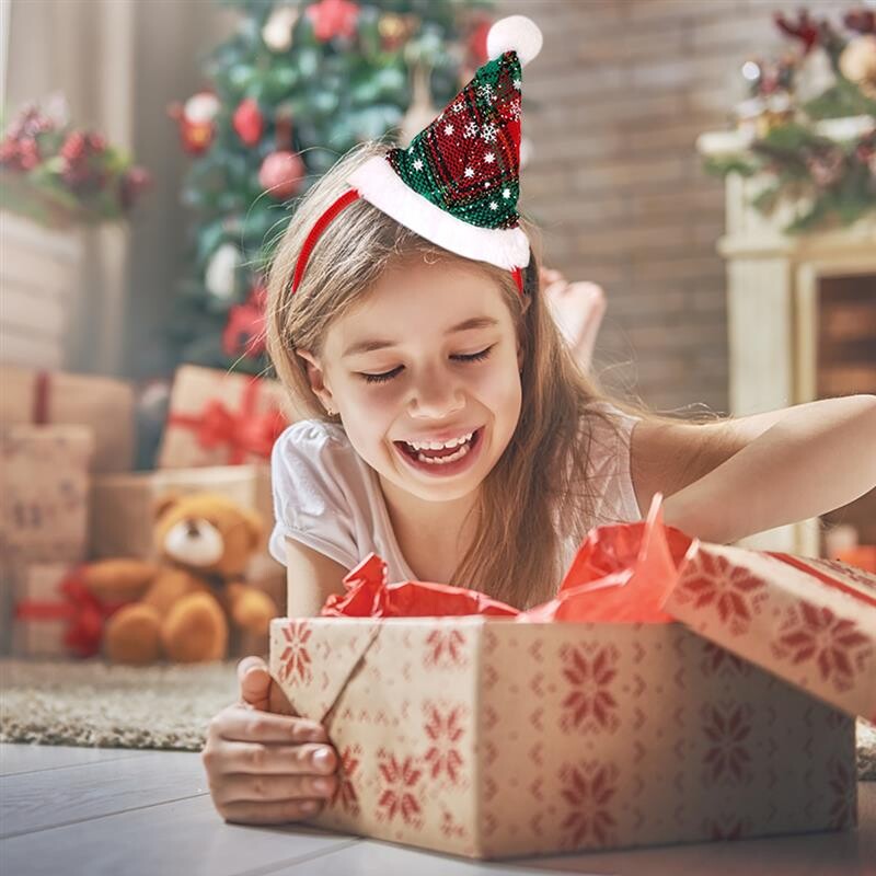 2db/szett Karácsonyi fejpánt karácsonyi kalap dekor Kreatív Aranyos Fesztivál fejpánt Hajkarika Hajkiegészítők Parti kellékek