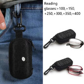 Összecsukható olvasószemüvegek Összehajtható presbyopia szemüvegek férfi női vintage számítógépes szemüveg tokkal 1,0 1,5 2,0 2,5 3,0 3,5 4,0