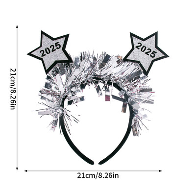2025 újévi hajpántok gyerekeknek felnőtteknek karácsonyi színes fejpántok fényes színes fejpántok karneváli karácsonyi parti dekoráció